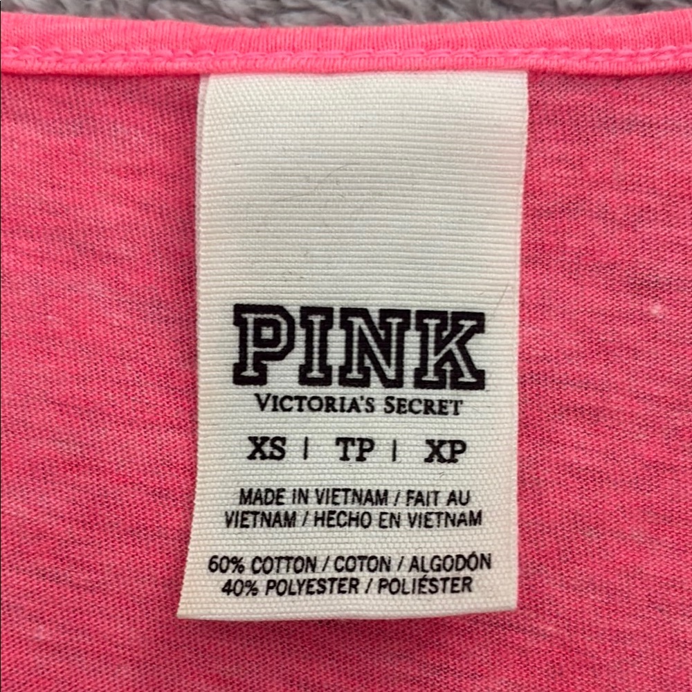 PINK Victoria's Secret Women's Tie-Front Crop Top - Picture 2 of 3